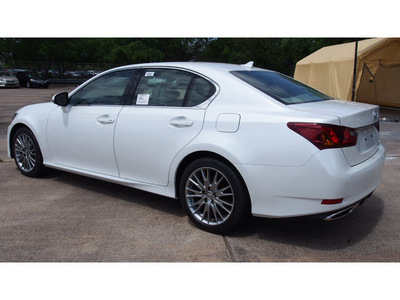 lexus gs 350 2014 white sedan gasoline 6 cylinders rear wheel drive automatic 77074