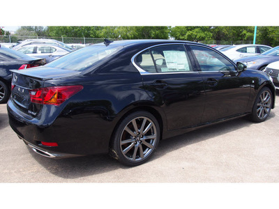 lexus gs 350 2014 black sedan f sport gasoline 6 cylinders rear wheel drive automatic 77074