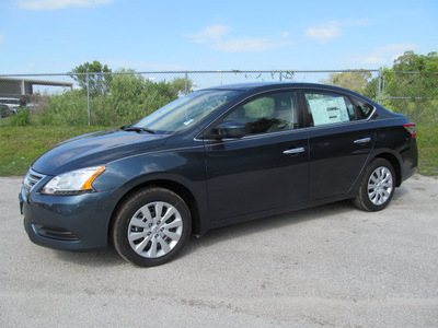 nissan sentra 2014 blue sedan s gasoline 4 cylinders front wheel drive automatic 33884