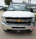 chevrolet silverado 2500hd 2014 white work truck diesel 8 cylinders 2 wheel drive allison 76051