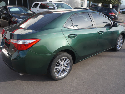 toyota corolla 2014 green sedan le plus gasoline 4 cylinders front wheel drive cvt 76053