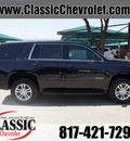 chevrolet tahoe 2015 black suv lt 8 cylinders automatic 76051