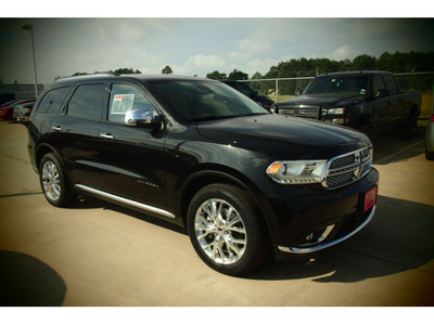 dodge durango 2014 black suv citadel 6 cylinders automatic 77375