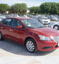 nissan sentra 2014 dk  red sedan s gasoline 4 cylinders front wheel drive automatic 76116