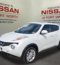 nissan juke 2014 white sl gasoline 4 cylinders front wheel drive automatic 76116