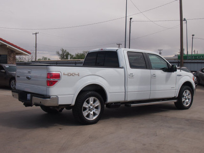 ford f 150 2012 white lariat 6 cylinders automatic 79110