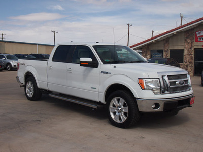 ford f 150 2012 white lariat 6 cylinders automatic 79110