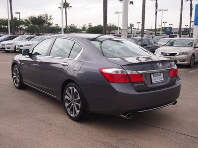 honda accord 2014 dk  gray sedan sport gasoline 4 cylinders front wheel drive cvt 77566