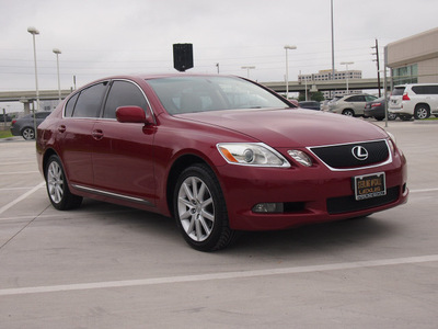 lexus gs 300 2006 red sedan gasoline 6 cylinders all whee drive shiftable automatic 77074