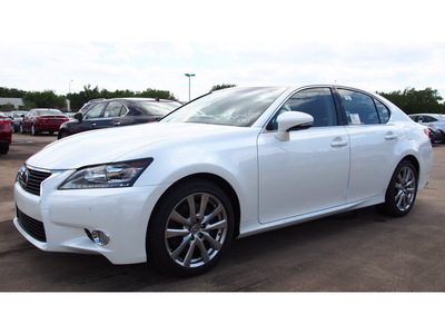 lexus gs 350 2014 white sedan gasoline 6 cylinders rear wheel drive automatic 77074