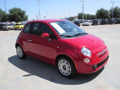 fiat 500 2013 red hatchback 2dr hb pop gasoline 4 cylinders front wheel drive automatic 76108