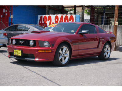 ford mustang 2007 dk  red coupe gt premium 8 cylinders automatic 78744
