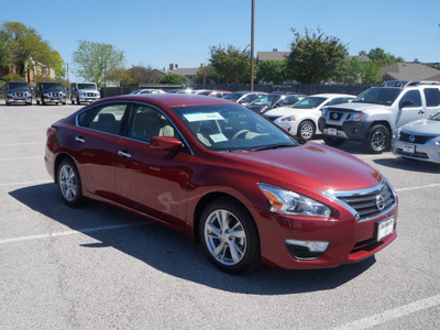 nissan altima 2014 red sedan 2 5 sv gasoline 4 cylinders front wheel drive automatic 76116