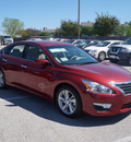 nissan altima 2014 red sedan 2 5 sv gasoline 4 cylinders front wheel drive automatic 76116