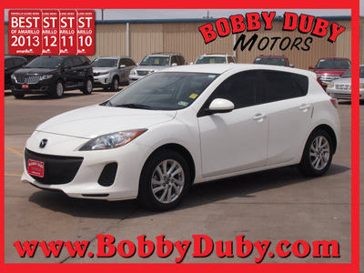 mazda mazda3 2013 white hatchback i touring gasoline 4 cylinders front wheel drive automatic 79110