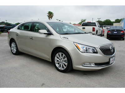 buick lacrosse 2014 beige sedan leather gasoline 4 cylinders front wheel drive automatic 78114