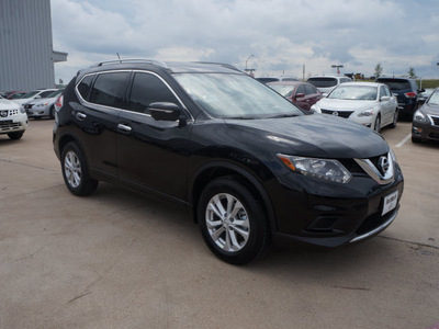 nissan rogue 2014 black sv gasoline 4 cylinders front wheel drive automatic 76116