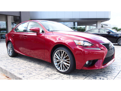 lexus is 250 2014 red sedan gasoline 6 cylinders rear wheel drive automatic 77074