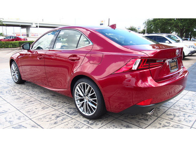 lexus is 250 2014 red sedan gasoline 6 cylinders rear wheel drive automatic 77074