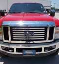 ford f 250 super duty 2010 red lariat diesel 8 cylinders 4 wheel drive automatic 75606