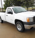 gmc sierra 1500 2009 white 2wd reg cab 133 0 gasoline 6 cylinders 2 wheel drive automatic 76108