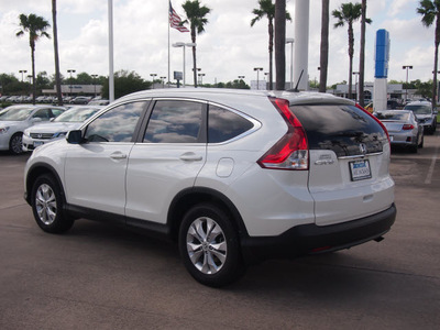 honda cr v 2014 white suv ex l w navi 4 cylinders automatic 77566