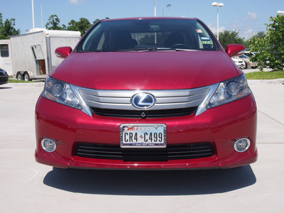 lexus hs 250h 2010 red sedan premium 4 cylinders automatic 77074