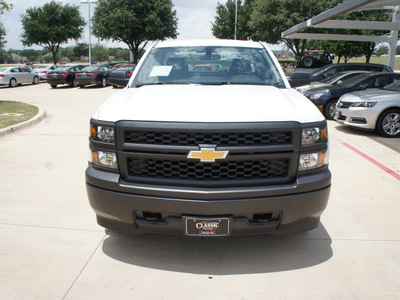 chevrolet silverado 1500 2014 white work truck 8 cylinders automatic 76051