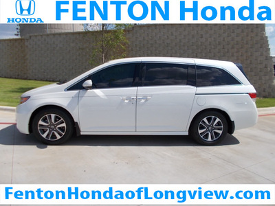 honda odyssey 2014 white van touring elite gasoline 6 cylinders front wheel drive automatic 75606