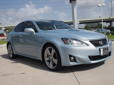 lexus is 250 2012 blue sedan 6 cylinders automatic 77074