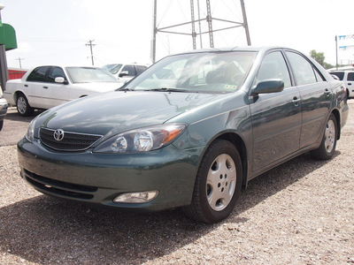 toyota camry 2003 dk  green sedan se gasoline 4 cylinders front wheel drive automatic 77575