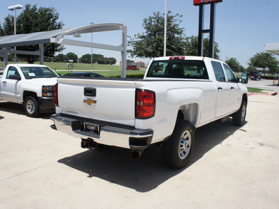 chevrolet silverado 3500hd 2015 white work truck diesel 8 cylinders 2 wheel drive automatic 76051