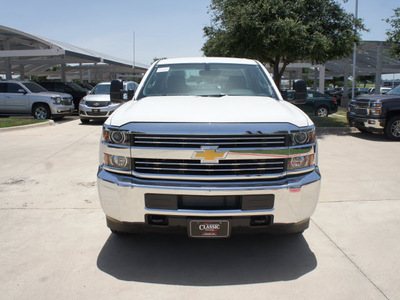 chevrolet silverado 3500hd 2015 white work truck diesel 8 cylinders 2 wheel drive automatic 76051