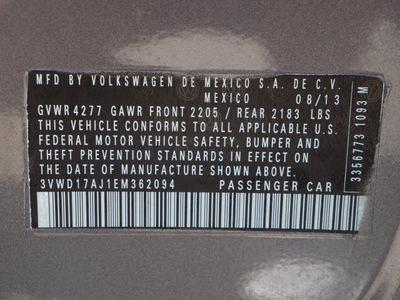 volkswagen jetta 2014 sedan 4dr auto se pzev gasoline 4 cylinders front wheel drive not specified 76108