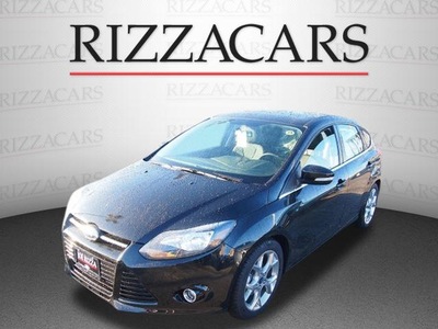 ford focus 2014 black hatchback titanium flex fuel 4 cylinders front wheel drive automatic with overdrive 60546