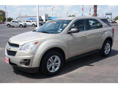 chevrolet equinox 2011 gold suv ls gasoline 4 cylinders front wheel drive 6 speed automatic 78501
