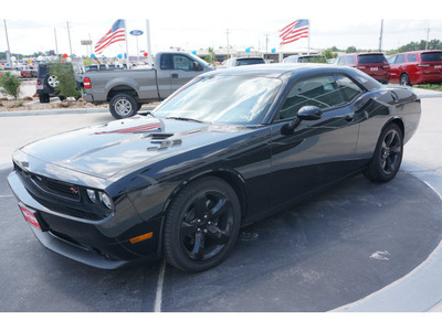 dodge challenger 2014 black coupe rt gasoline 8 cylinders rear wheel drive not specified 77590