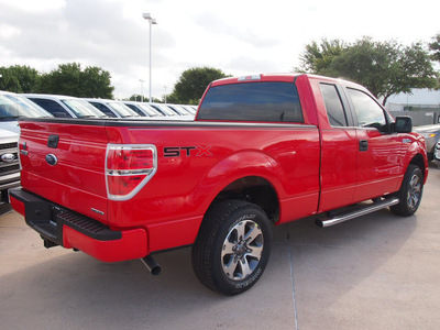 ford f 150 2013 red stx flex fuel 8 cylinders 2 wheel drive automatic 76011