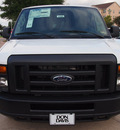 ford e series cargo 2013 white van e 150 flex fuel 8 cylinders rear wheel drive automatic with overdrive 76011