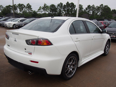 mitsubishi lancer evolution 2014 wicked white sedan mr gasoline 4 cylinders all whee drive not specified 77065