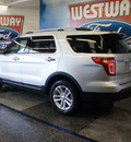 ford explorer 2013 silver suv xlt flex fuel 6 cylinders 2 wheel drive shiftable automatic 75062