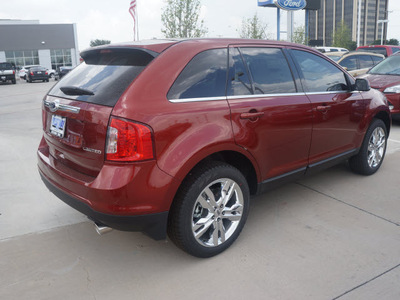 ford edge 2014 sunset metallic gasoline 6 cylinders front wheel drive 6 spd selectshift trans 75062