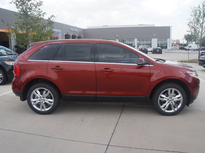 ford edge 2014 sunset metallic gasoline 6 cylinders front wheel drive 6 spd selectshift trans 75062