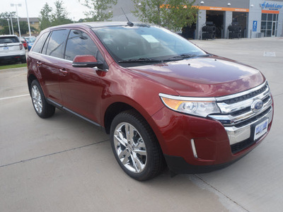 ford edge 2014 sunset metallic gasoline 6 cylinders front wheel drive 6 spd selectshift trans 75062