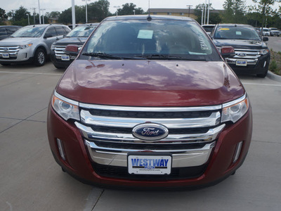 ford edge 2014 sunset metallic gasoline 6 cylinders front wheel drive 6 spd selectshift trans 75062