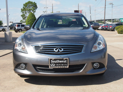 infiniti g37 sedan 2012 gray sedan g gasoline 6 cylinders rear wheel drive shiftable automatic 77074