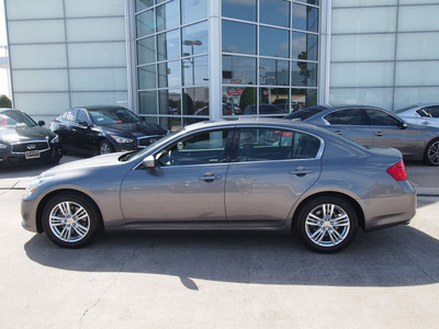 infiniti g37 sedan 2012 gray sedan g gasoline 6 cylinders rear wheel drive shiftable automatic 77074