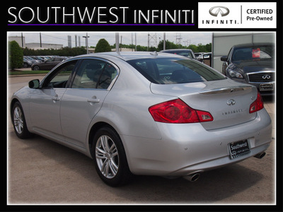 infiniti g37 sedan 2012 silver sedan g gasoline 6 cylinders rear wheel drive shiftable automatic 77074