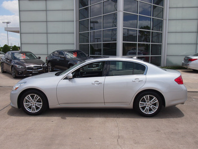 infiniti g37 sedan 2012 silver sedan g gasoline 6 cylinders rear wheel drive shiftable automatic 77074