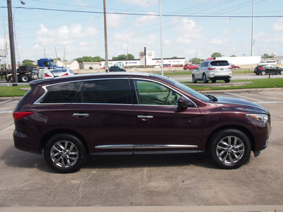 infiniti jx35 2013 midnight garnet suv c gasoline 6 cylinders front wheel drive cvt 77074